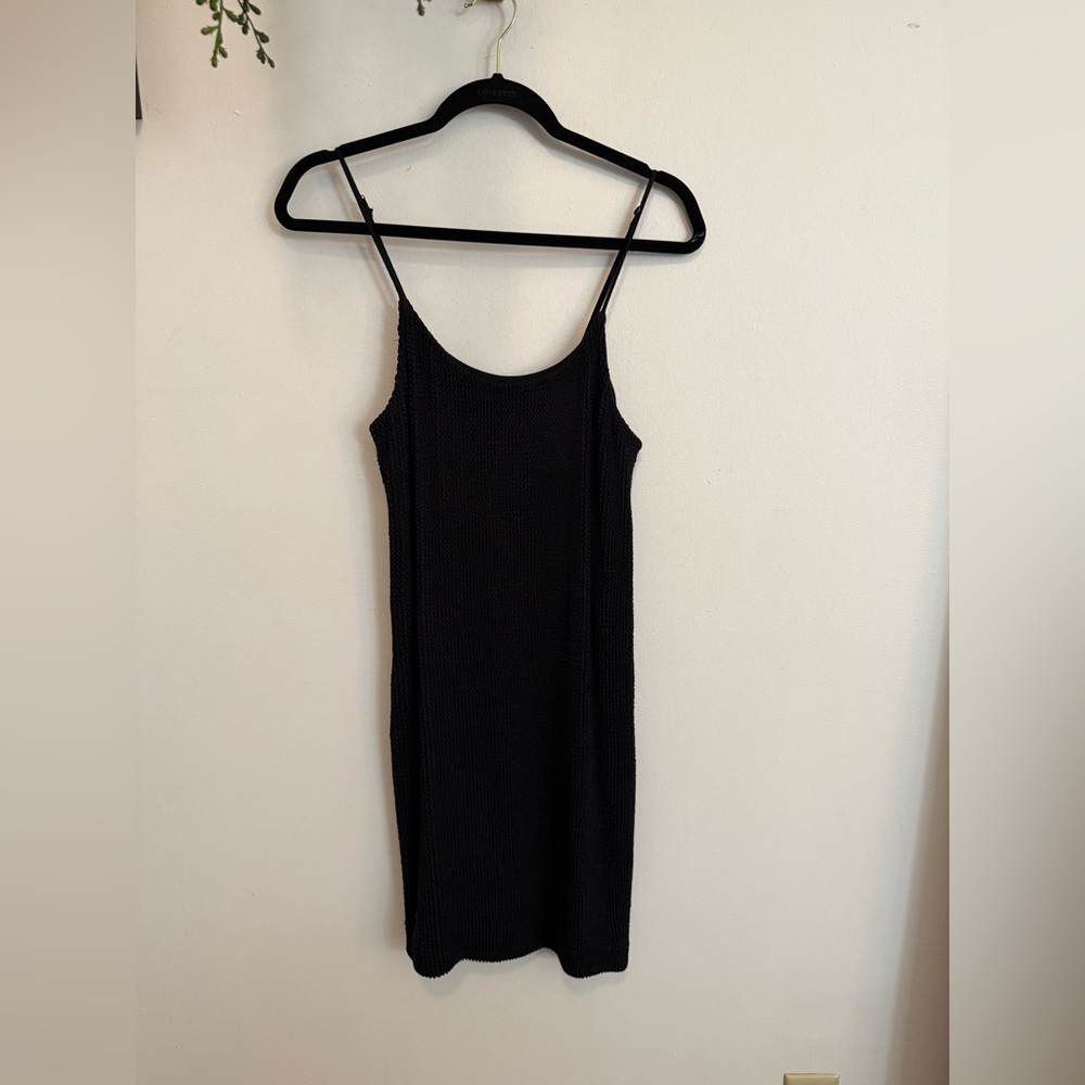 Z Supply Black Textured Knit Dress
